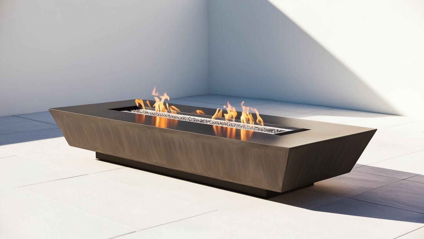 Rectangular Fire Table