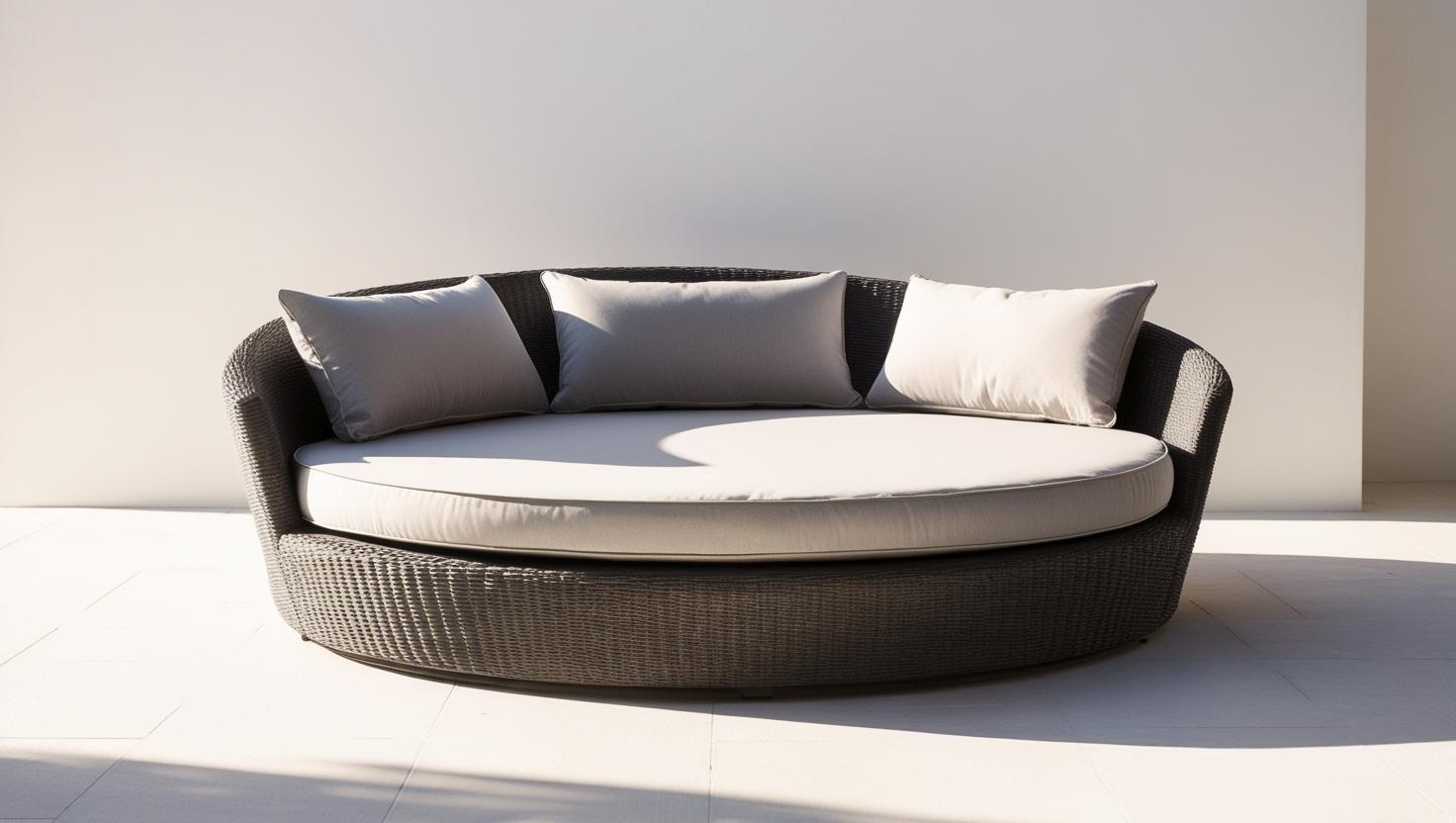 Round sofa bed