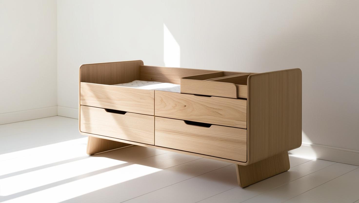 Wood baby storage