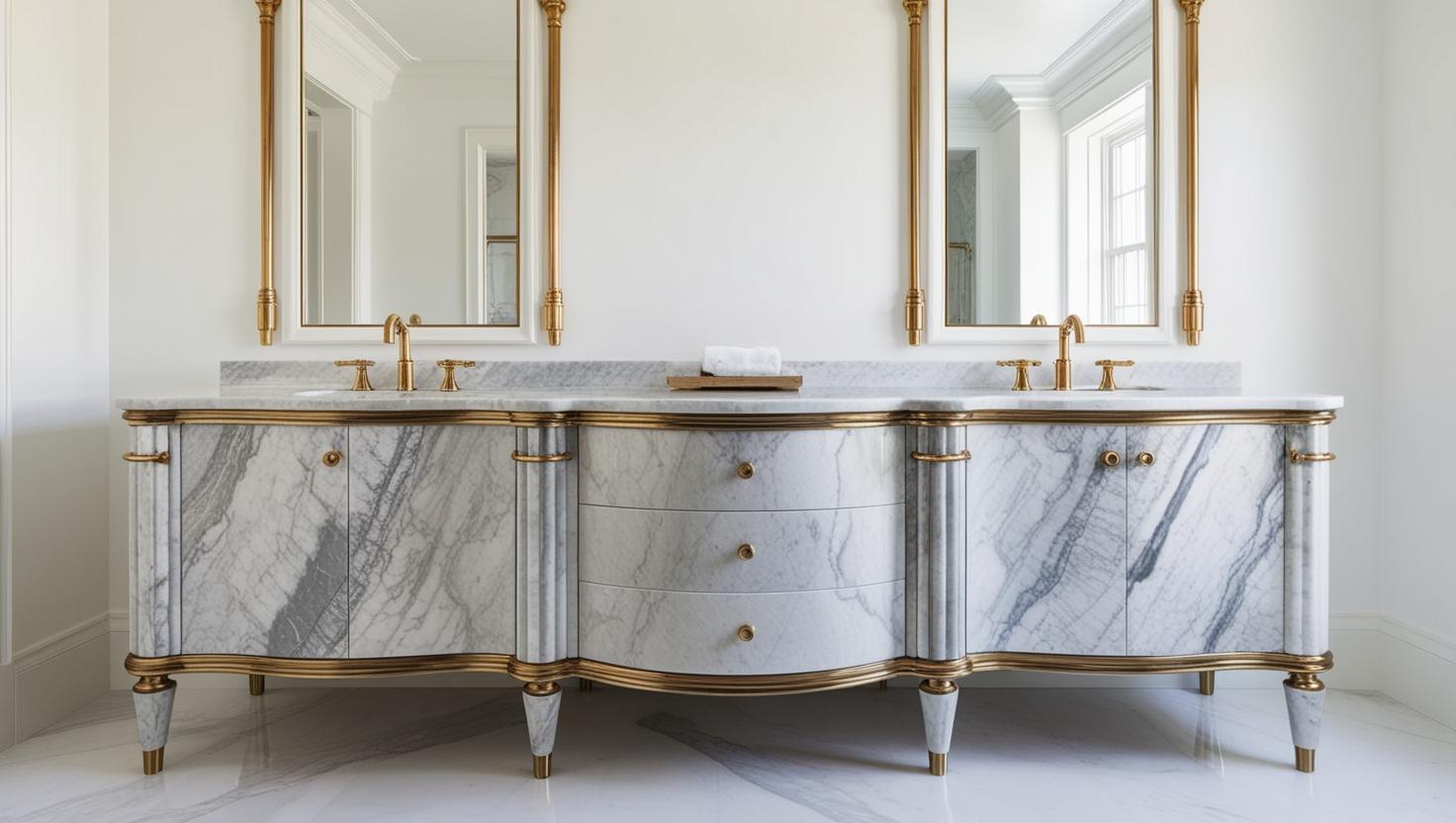 Stone Double Vanity