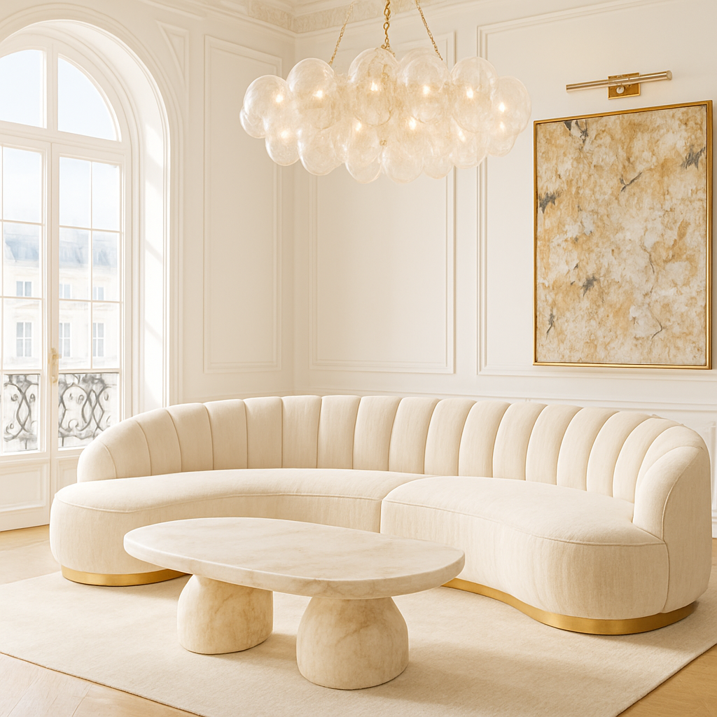 curved sofa