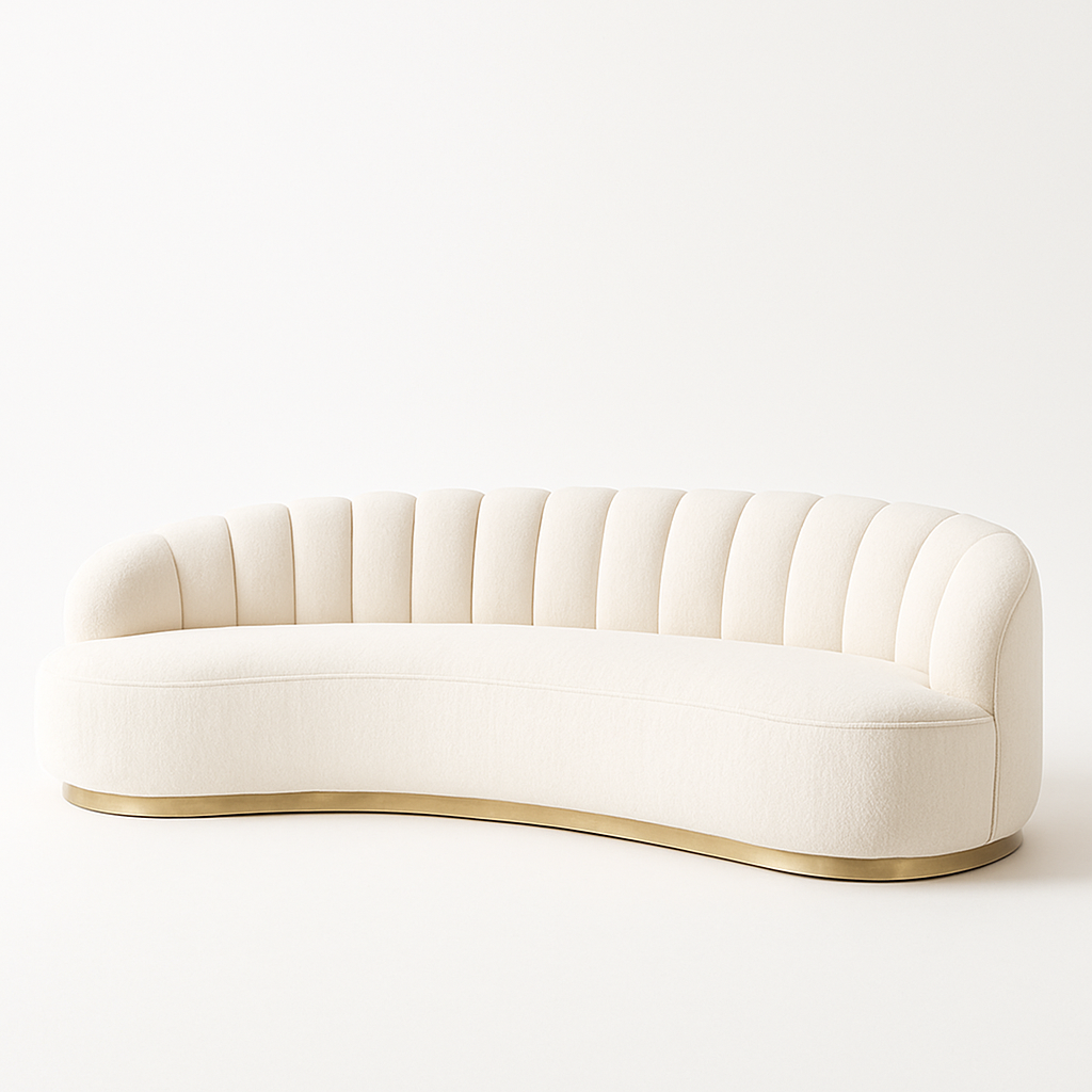 curved sofa